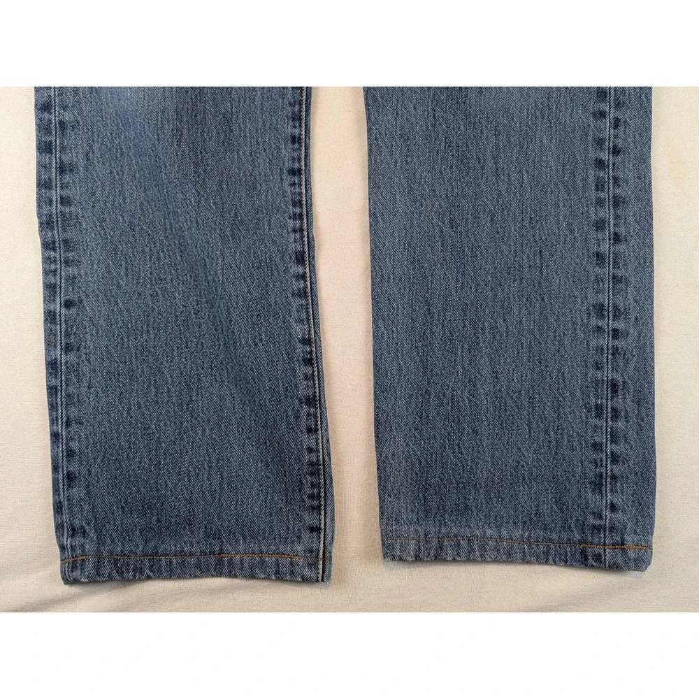 Levi's 501 Original Fit Button Fly Blue Denim Jeans Mens 35x30 Medium Wash